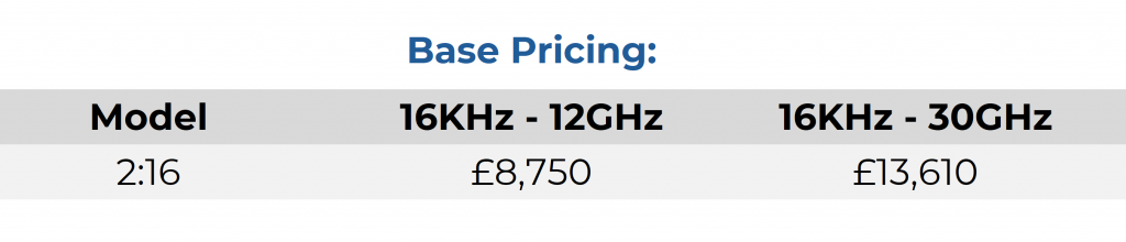 _Matrix Base Pricing_